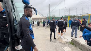 Napoli Atalanta guardate cos’hanno fatto i giocatori prima della partita tifosi entusiasti 🥰 [upl. by Cassilda360]