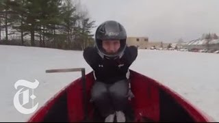 Olympic Bobsled Training With Team USAs Chris Fogt  The Workout  The New York Times [upl. by Gnuhp251]