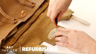 How A 1200 Mulberry Bag Is Professionally Restored  Refurbished [upl. by Yebloc]