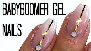 How To Easy Babyboomer Gel Nails Tutorial [upl. by Temple484]