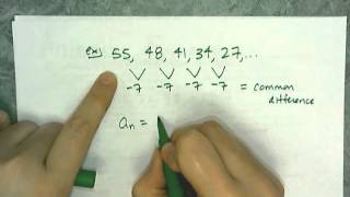 Writing Explicit Formulas for Arithmetic Sequences [upl. by Tavy423]