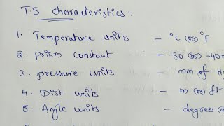 Total Station  Characteristics Of Total Station [upl. by Leahci]