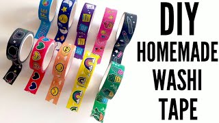 How to make a Washi Tape  Homemade Washi Tape  DIY Craft [upl. by Amoritta311]