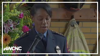 Raleigh police honor the officers and first responders of mass shooting one year ago [upl. by Eirroc]