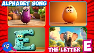 Letter E Song for Kids  Fun ABC Learning 🐘🦅 KidsLearning ABCSong NurseryRhymes [upl. by Konstantine]