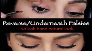 Applying Falsies Underneath  Reverse Best Lash Hack [upl. by Auhsoj]