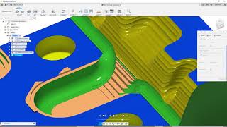 Creating a pencil toolpath  3Axis Machining with Autodesk Fusion 360 [upl. by Airitak]