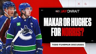 Who to back in twohorse Norris Trophy race between Quinn Hughes and Cale Makar [upl. by Ardelis]