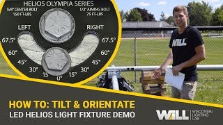 How To LED Helios Sports Light Fixture Aiming [upl. by Pilihp]