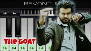 The GOAT Trailer BGM  Vijay  Easy Piano Tutorial  Yuvan [upl. by Esidarap]