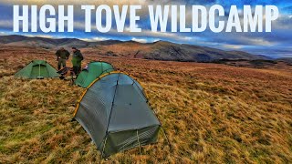 Wildcamping in the Lake District High Tove in the Tarptent Scarp 1 [upl. by Latnahc]