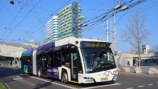 Dit zijn ze dan de nieuwe trolleybussen in Arnhem  De Trollino 18 van Solaris [upl. by Geanine]