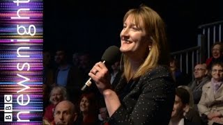 Allegra gets her second question  Newsnight [upl. by Ackerley]