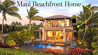 Maui BEACHFRONT Home for SALE  860 S Kihei Rd  Walking tour of entire NANEA Kai Estate [upl. by Clorinda]