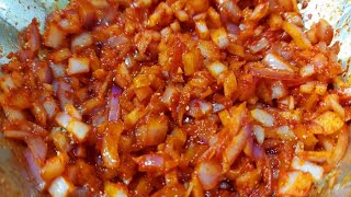 😋सिंहगडवरील जेवनाची चव वाढवणारी झणझणीत कांदयाची चटणी Onion chutney Recipe in Marathi [upl. by Esaertal]