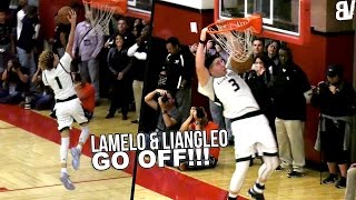 LaMelo Ball TRIPLE DOUBLE  LiAngelo Ball 52 amp DUNK Chino Hills State Playoffs Opener vs Birmingham [upl. by Ailimac]