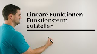 Lineare Funktionen Funktionsterm aufstellen mit 2 Punkten LGSVersion  Mathe by Daniel Jung [upl. by Shaina]