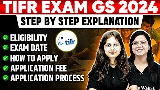 TIFR GS EXAM 2024  How to Fill Application Form  Eligibility  Exam Date StepbyStep Explanation [upl. by Haff311]