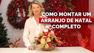 COMO MONTAR UM ARRANJO DE NATAL [upl. by Eniak]