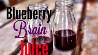 How To Make Blueberry Brain Juice  HEALTH HACK [upl. by Gombach]