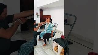 Neck Traction For Cervical Spondylitis। peacefulyogajaipur ytstudio reels ytviral ytshort [upl. by Adala]