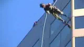 Aussie Rappel 290 foot highrise 7 seconds [upl. by Sualkin]