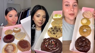 CRUMBLE COOKIES MUKBANG ASMR  TIKTOK FOOD COMPILATION  LUNA ASMR [upl. by Josefina]