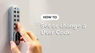 How To Set or Change a User Code  KitLock by Codelocks [upl. by Darin]