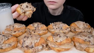 ASMR Cookie Croissants Cookie Dough  Viral Food Fail 🤦🏼‍♀️ Dessert Mukbang  Eating Sounds [upl. by Labaw]