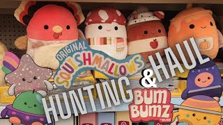 Fall Squishmallow Hunting and Haul also New BumBumz [upl. by Aileduab]