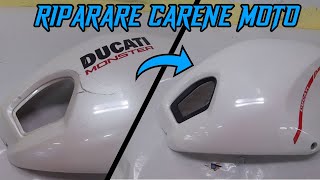 Come riparare le carenature moto  DIY plastic motorcicle fix [upl. by Garda]