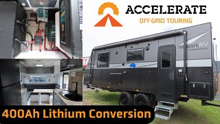 400Ah Lithium Conversion in a brand new Network RV Caravan [upl. by Thatch]