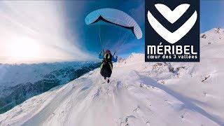 Méribel  GoPro ski et parapente [upl. by Debbee385]