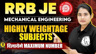 Railway Junior Engineer RRB JE🔥🔥 Mechanical Engineering Syllabus Exam Pattern Strategy [upl. by Nohsyar859]