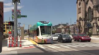 Detroits Brand New QLine Streetcars [upl. by Auhsohey134]