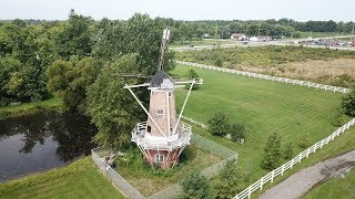 Oberlin windmill in Oberlin Ohio Drone Footage [upl. by Saticilef669]