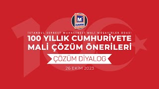 ÇÖZÜM DİYALOG  100 YILLIK CUMHURİYETE MALİ ÇÖZÜM ÖNERİLERİ [upl. by Anidem698]