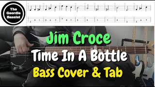 Jim Croce  Time In A bottle  Bass cover with tabs added bassline [upl. by Whiting]