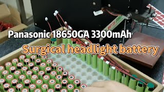 Surgical headlight battery Panasonic 18650GA 3300mAh [upl. by Fabe]