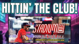 LETS GO CLUBBIN  2023 Topps Stadium Club Hobby Box Review [upl. by Arted]