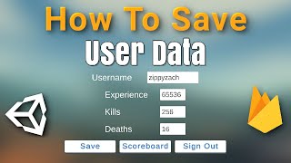 Unity User Data amp Scoreboard Tutorial  Firebase Realtime Database [upl. by Nyrual]