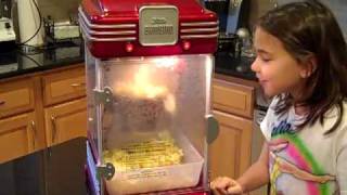 Little Bambino Popcorn Machine with Uncle David and Julia [upl. by Aisatna624]