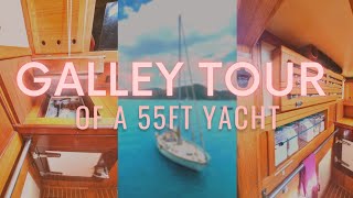 Galley Tour onboard a 55ft yacht  Ep 14 [upl. by Fuld791]