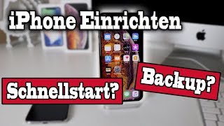 Neues iPhone Einrichten  Backup und Wiederherstellen iPhone XSXS Max  GermanDeutsch [upl. by Capello]