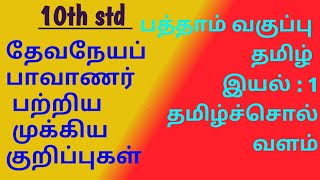 Class 10 தமிழ் தமிழ்ச்சொல் வளம்  இயல்1 உரைநடை  Tamil chol valam  TNPSCTETVAO [upl. by Sonnie]