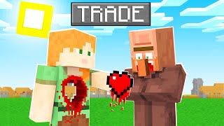 Minecraft But I Can Trade My Hearts [upl. by Eibbor]