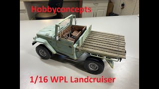 Remotoy 116 RC Landcruiser WPLC44KM Metal Edition Crawler Build [upl. by Eustache]