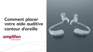 Comment placer votre aide auditive contour doreille Amplifon [upl. by Adnara883]