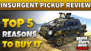 GTA 5 Insurgent Pickup Custom Review  IS INSURGENT PICK UP WORTH IT IN GTA ONLINE Armor Test [upl. by Herby]