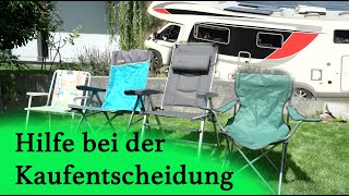 Der quotbestequot Campingstuhl für das Reisen mit Wohnmobil  Für welchen Stuhl wir uns entschieden haben [upl. by Good]